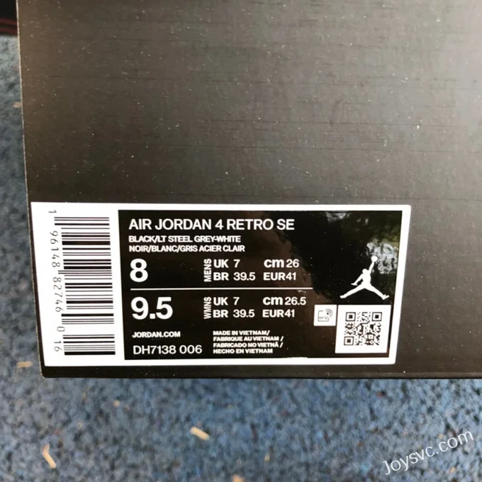 Air Jordan 4 Black Canvas DH7138-006