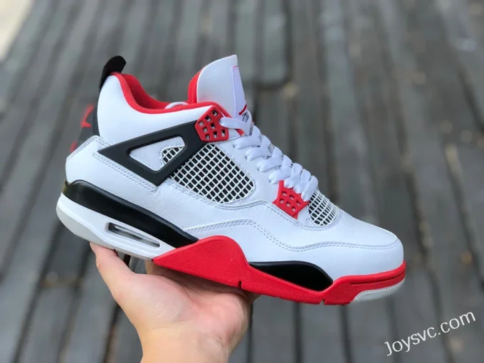 Air Jordan 4 DC7770-160 Black White Red