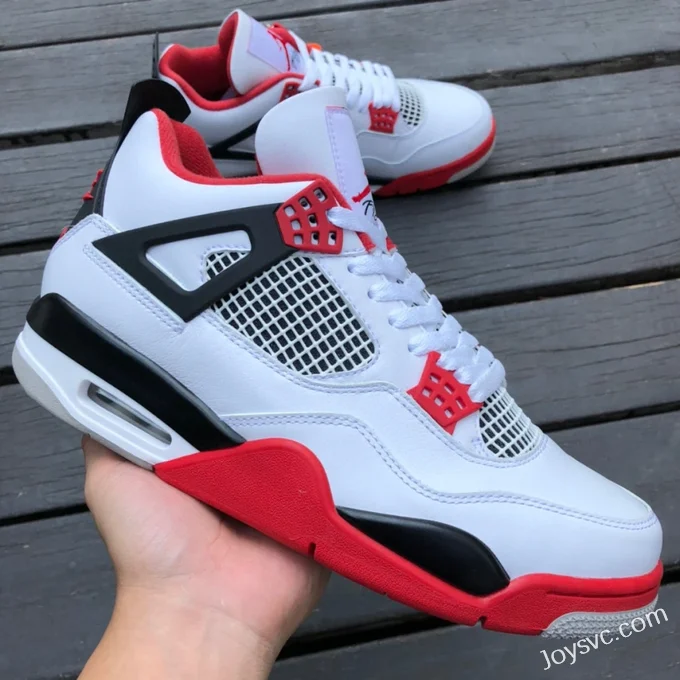 Air Jordan 4 DC7770-160 Black White Red