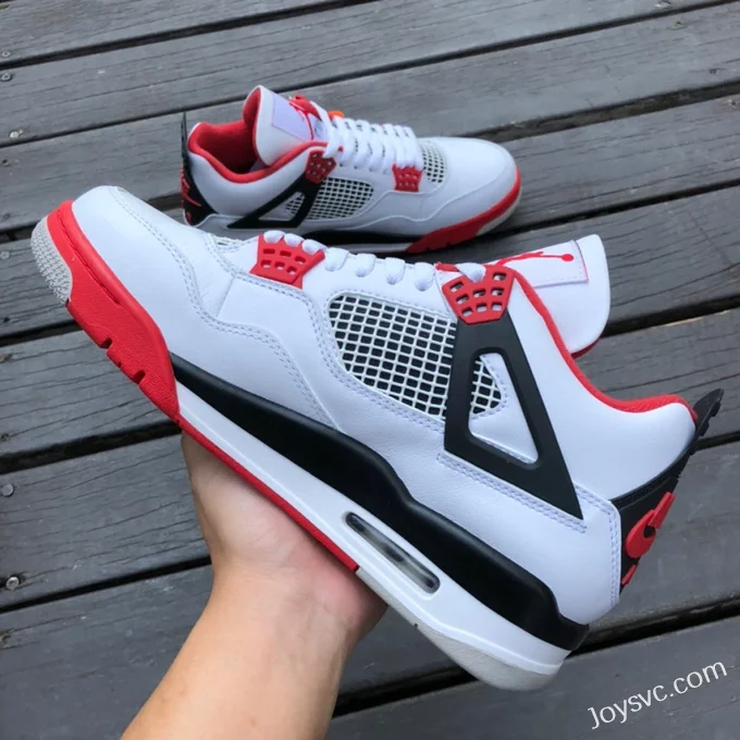 Air Jordan 4 DC7770-160 Black White Red