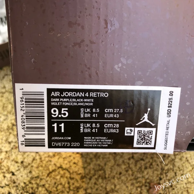 A Ma Maniere x Air Jordan 4 DV6773-220 Violet