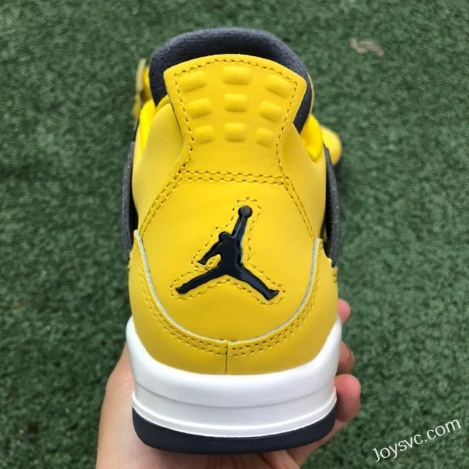 Air Jordan 4 Retro 408452-700 Black Yellow