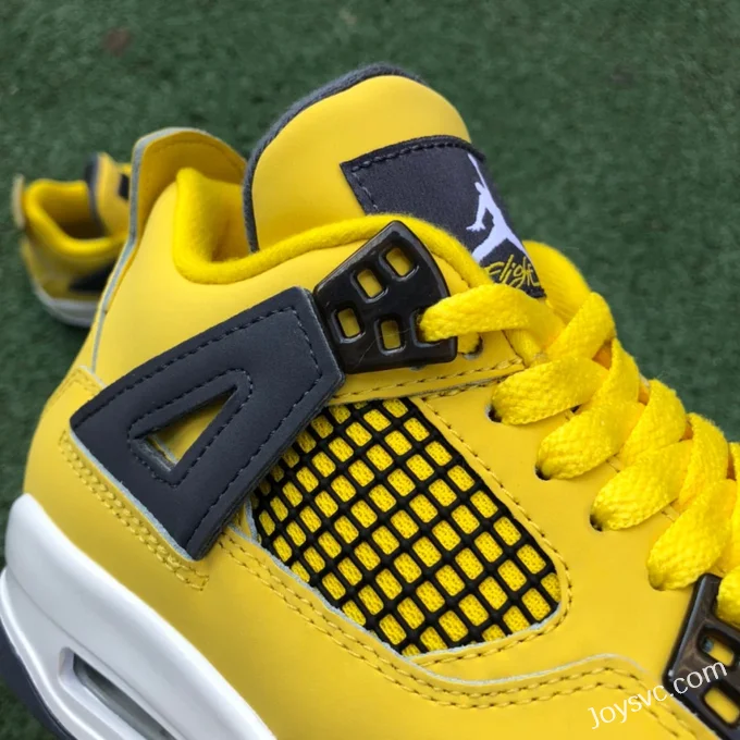 Air Jordan 4 Retro 408452-700 Black Yellow