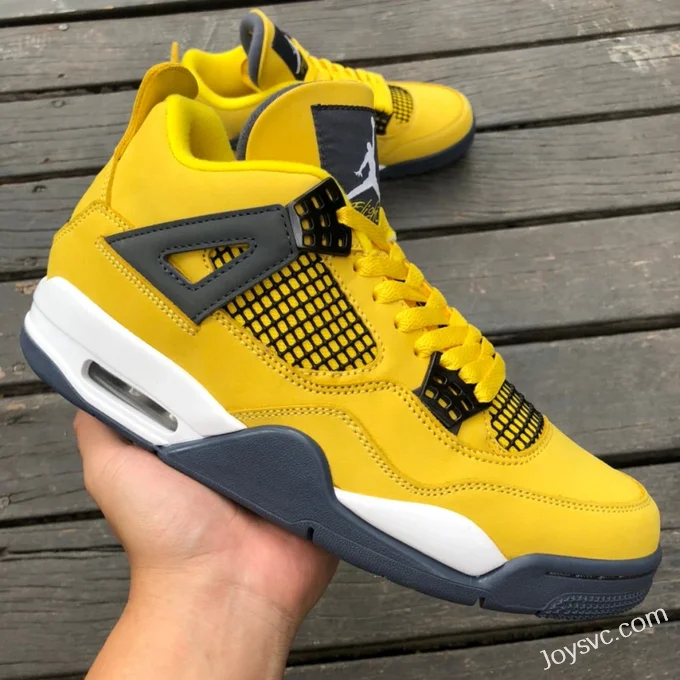 Air Jordan 4 Retro CT8527-700 Black Yellow