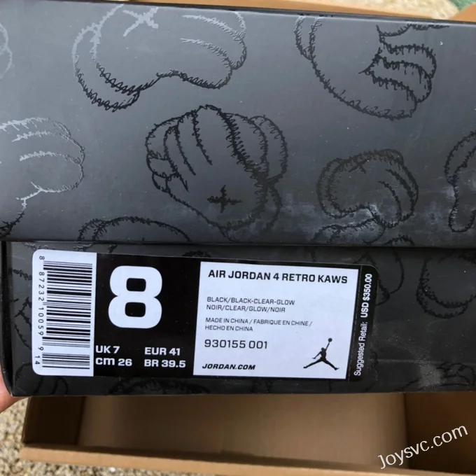 Air Jordan 4 KAWS 930155-001 Black