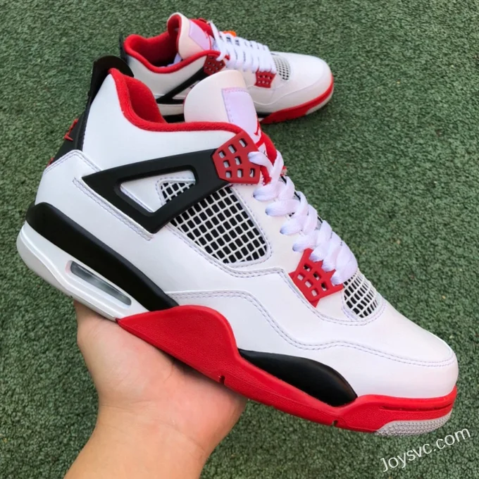 Air Jordan 4 DC7770-160 Black White Red