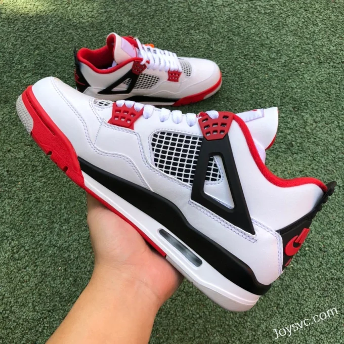 Air Jordan 4 DC7770-160 Black White Red