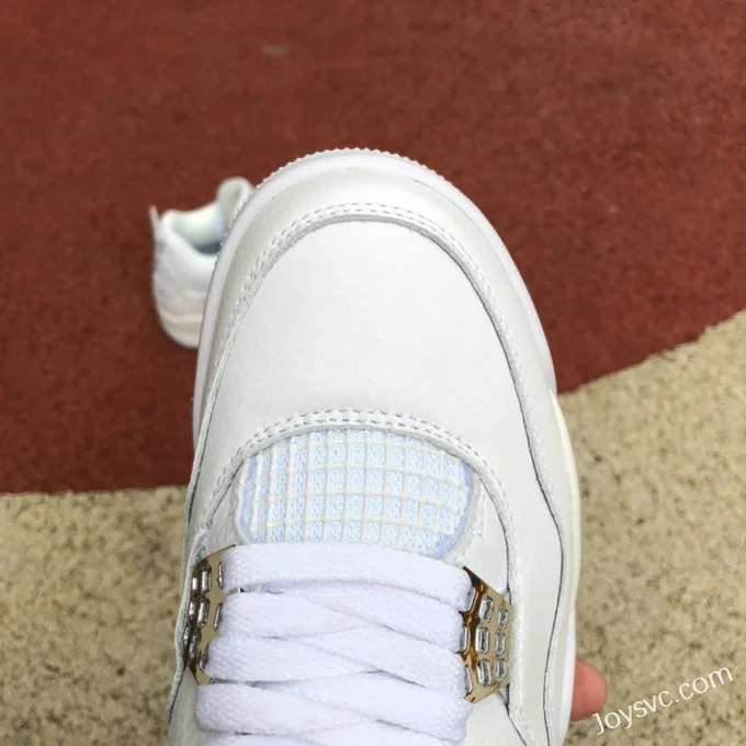 Air Jordan 4 Pure Money 408452-100 White Silver