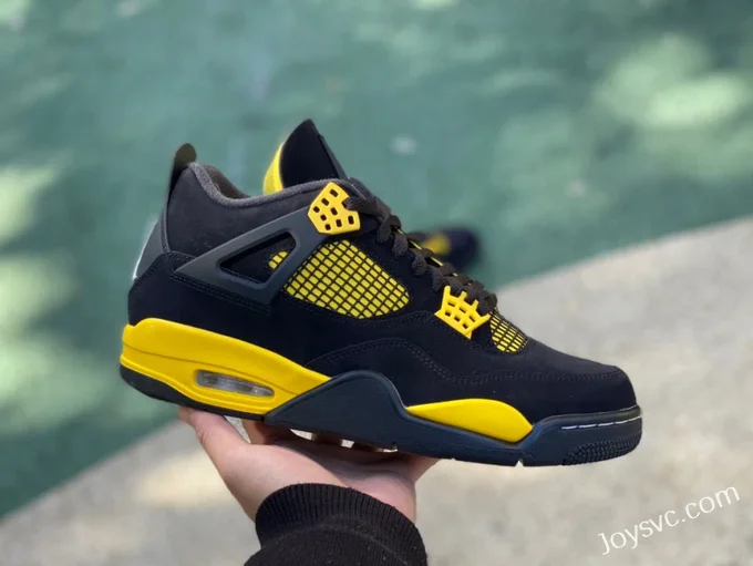 Air Jordan 4 Thunder Mid DH6927-017 Black Yellow