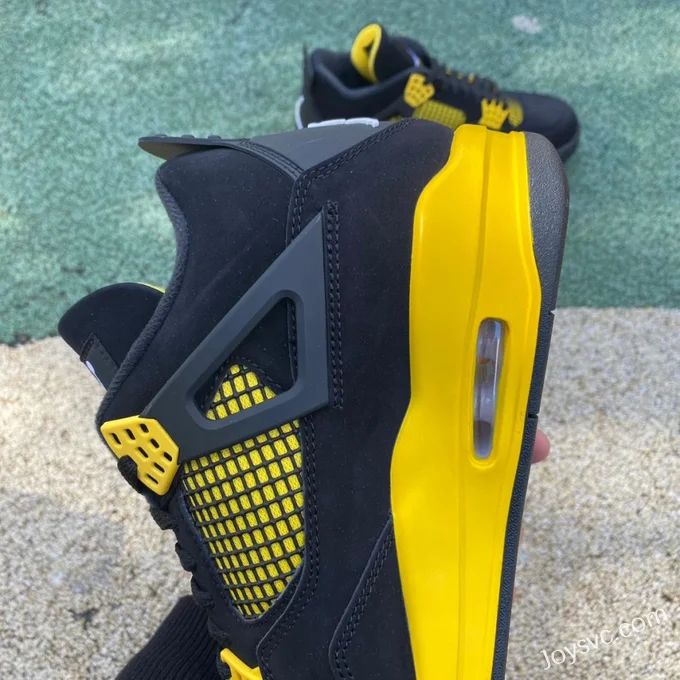 Air Jordan 4 Thunder Mid DH6927-017 Black Yellow