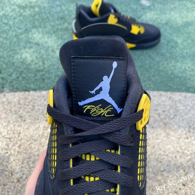 Air Jordan 4 Thunder Mid DH6927-017 Black Yellow