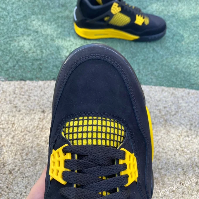 Air Jordan 4 Thunder Mid DH6927-017 Black Yellow