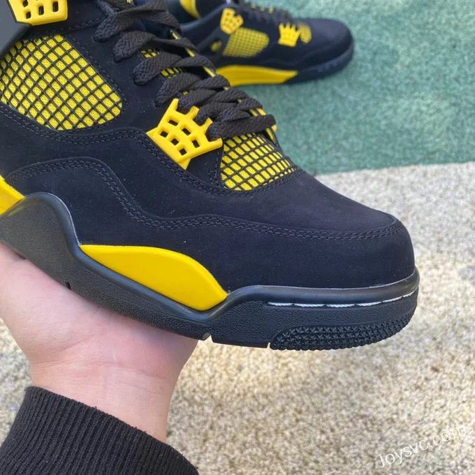 Air Jordan 4 Thunder Mid DH6927-017 Black Yellow