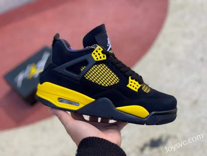 Air Jordan 4 Thunder Mid DH6927-017 Black Yellow