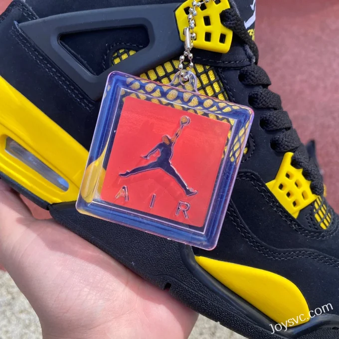 Air Jordan 4 Thunder Mid DH6927-017 Black Yellow