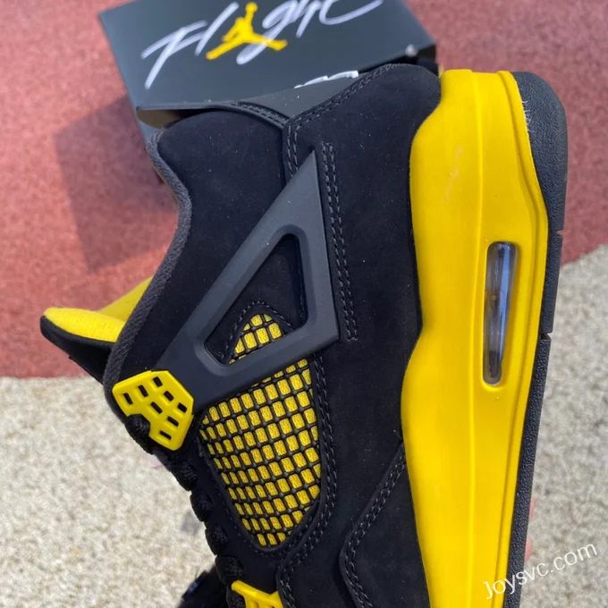 Air Jordan 4 Thunder Mid DH6927-017 Black Yellow