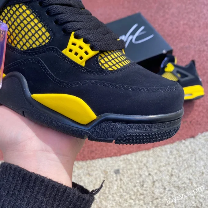 Air Jordan 4 Thunder Mid DH6927-017 Black Yellow