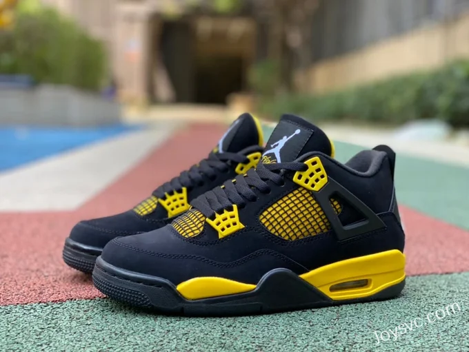 Air Jordan 4 Thunder Mid DH6927-017 Black Yellow