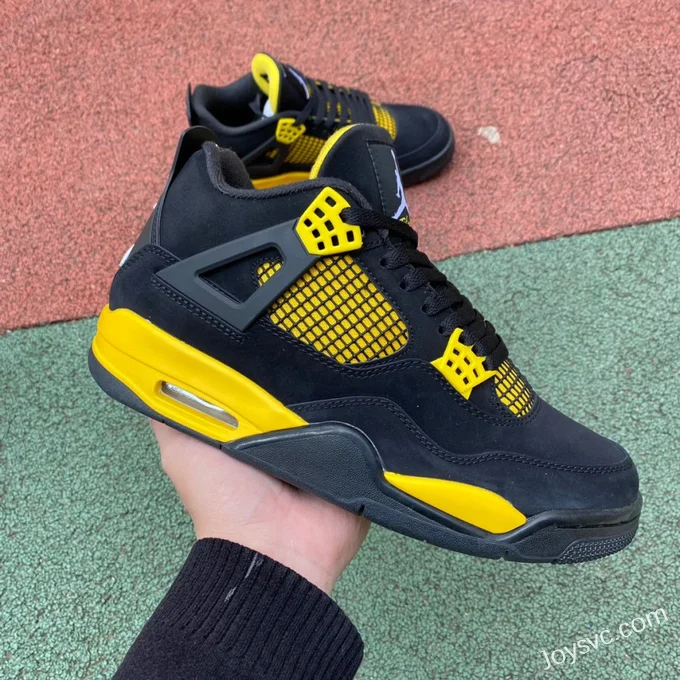 Air Jordan 4 Thunder Mid DH6927-017 Black Yellow