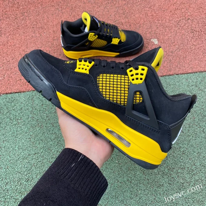 Air Jordan 4 Thunder Mid DH6927-017 Black Yellow