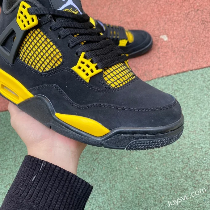 Air Jordan 4 Thunder Mid DH6927-017 Black Yellow