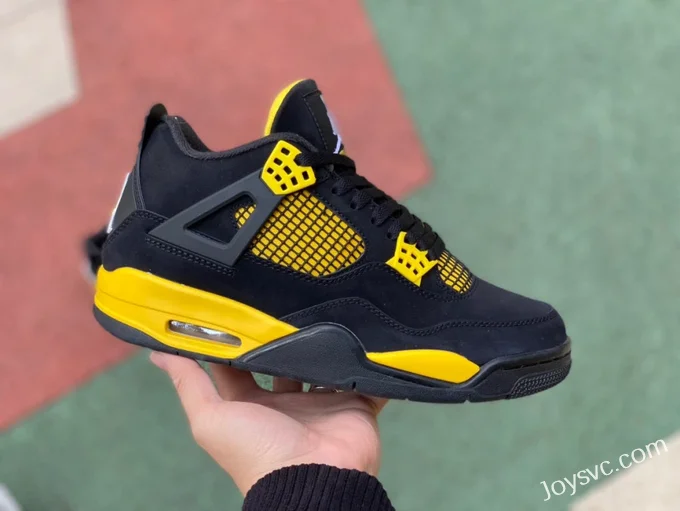 Air Jordan 4 Thunder Mid DH6927-017 Black Yellow