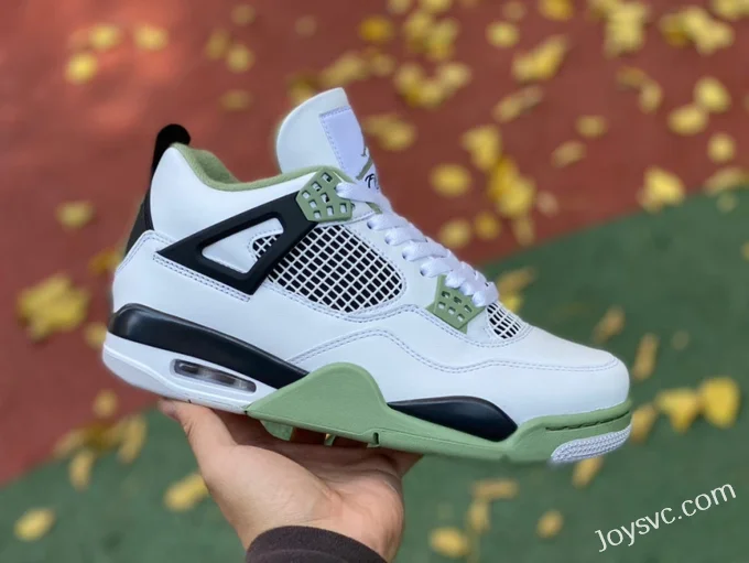 Air Jordan 4 AQ9129-103 White Green Black