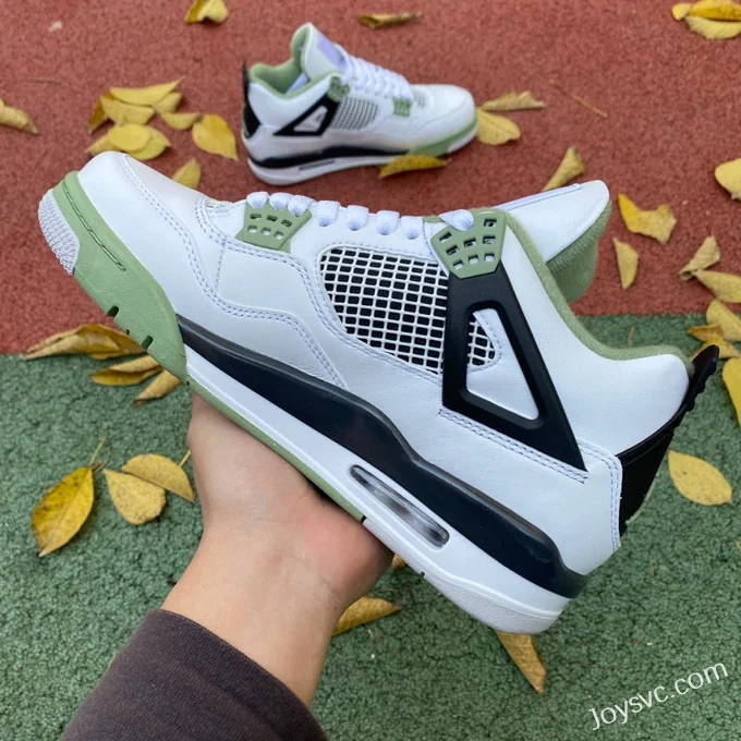 Air Jordan 4 AQ9129-103 White Green Black