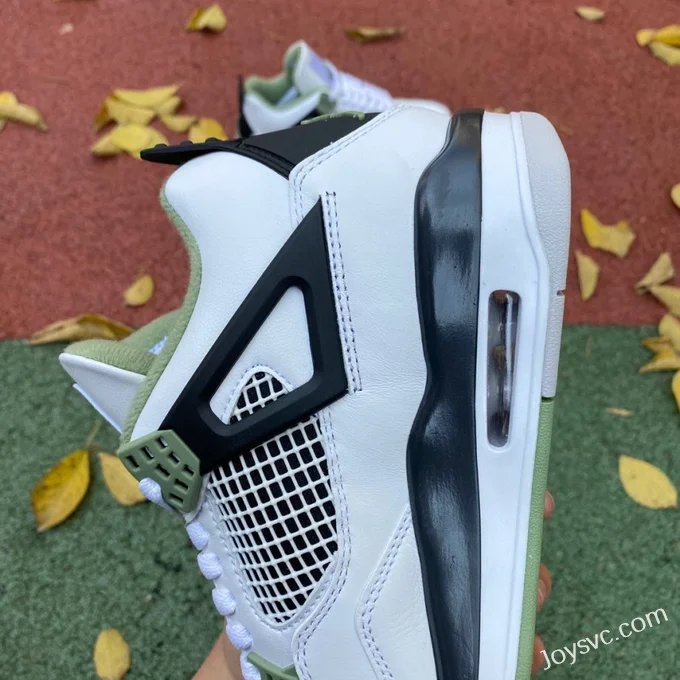 Air Jordan 4 AQ9129-103 White Green Black