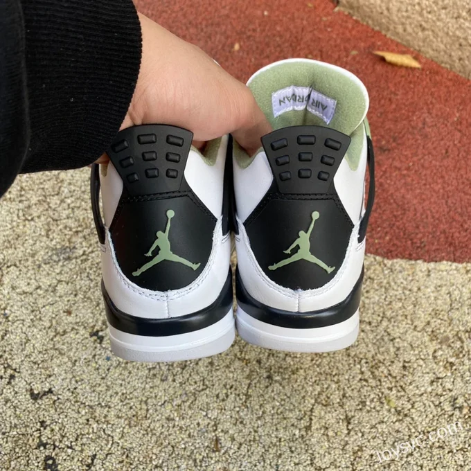 Air Jordan 4 AQ9129-103 White Green Black