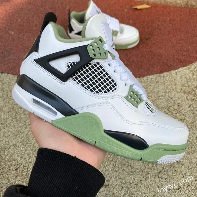 Air Jordan 4 AQ9129-103 White Green Black