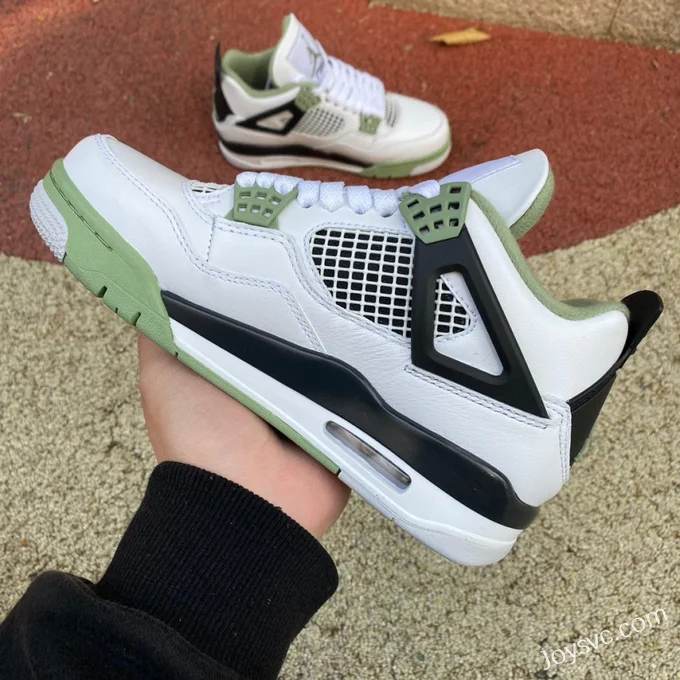 Air Jordan 4 AQ9129-103 White Green Black