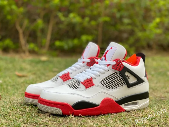 Air Jordan 4 DC7770-160 Black White Red