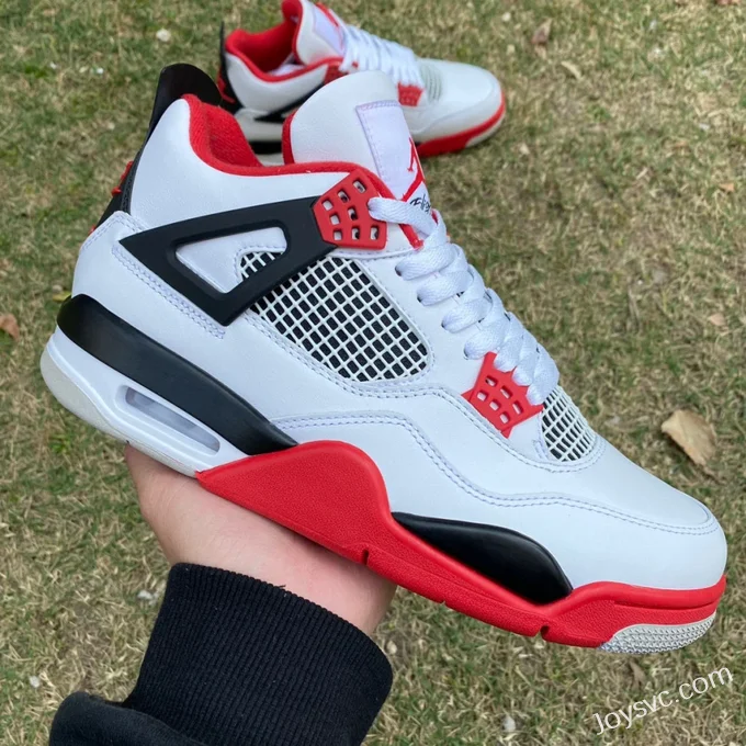 Air Jordan 4 DC7770-160 Black White Red