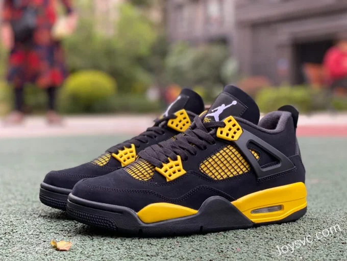 Air Jordan 4 Thunder Mid DH6927-017 Black Yellow