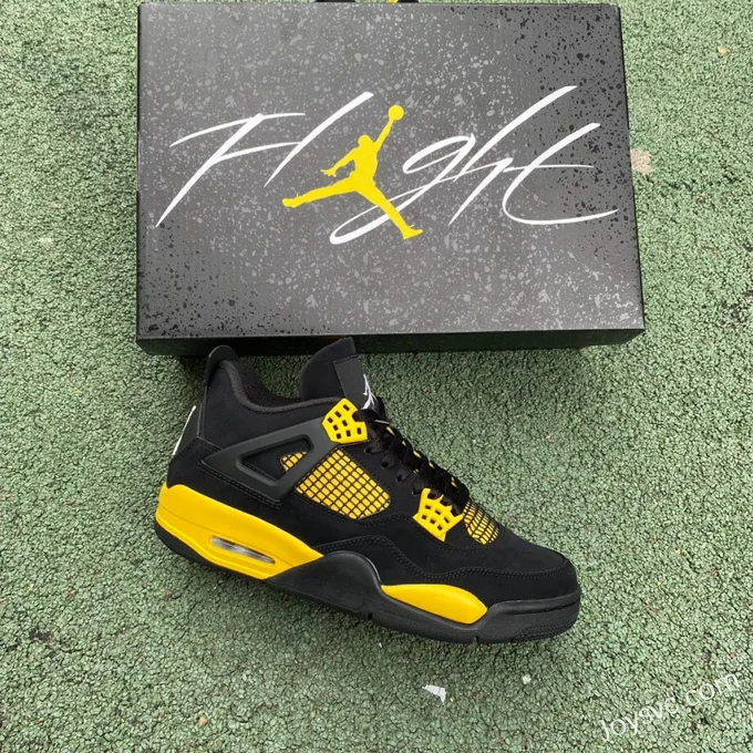 Air Jordan 4 Thunder Mid DH6927-017 Black Yellow