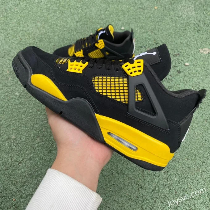 Air Jordan 4 Thunder Mid DH6927-017 Black Yellow