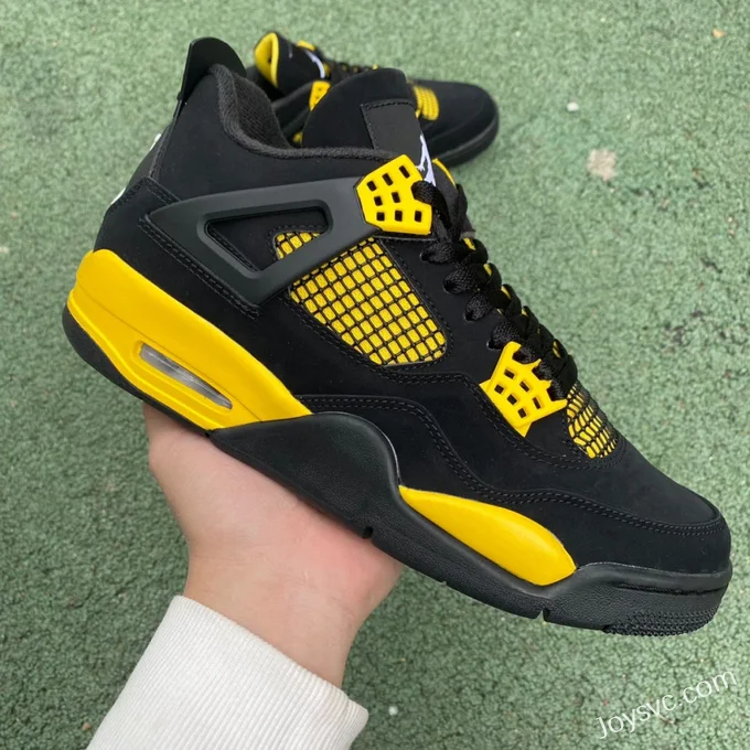 Air Jordan 4 Thunder Mid DH6927-017 Black Yellow