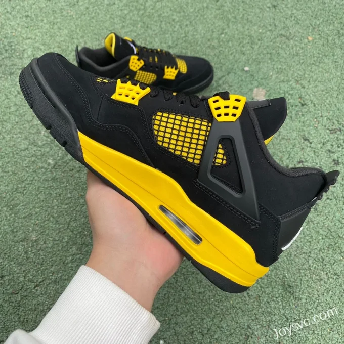 Air Jordan 4 Thunder Mid DH6927-017 Black Yellow