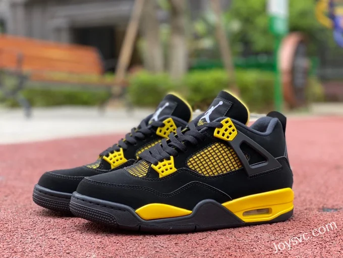 Air Jordan 4 Thunder Mid DH6927-017 Black Yellow