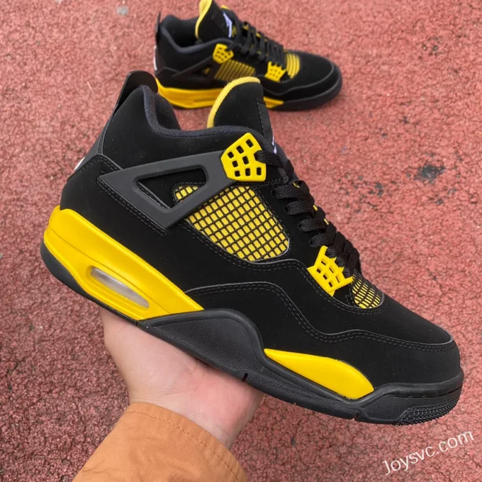 Air Jordan 4 Thunder Mid DH6927-017 Black Yellow