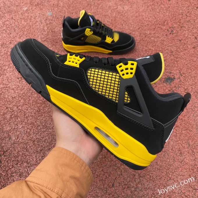 Air Jordan 4 Thunder Mid DH6927-017 Black Yellow