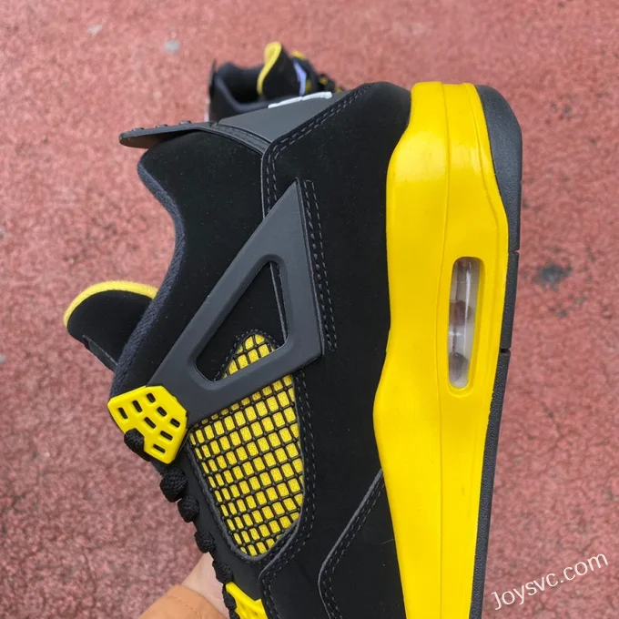 Air Jordan 4 Thunder Mid DH6927-017 Black Yellow