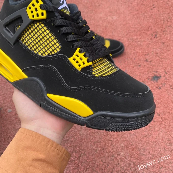 Air Jordan 4 Thunder Mid DH6927-017 Black Yellow