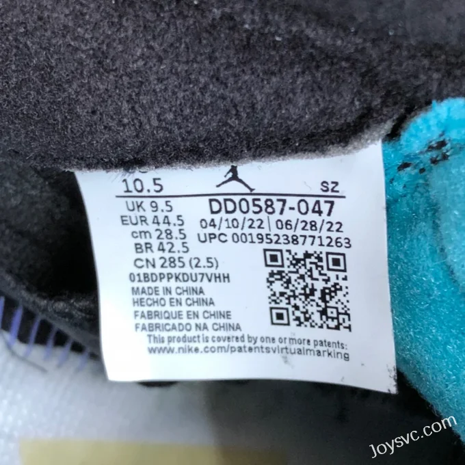 Air Jordan 5 Aqua DD0587-047 Black Yellow Blue