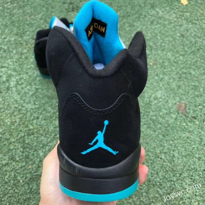 Air Jordan 5 Aqua DD0587-047 Black Yellow Blue