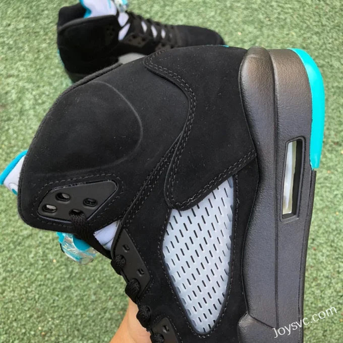 Air Jordan 5 Aqua DD0587-047 Black Yellow Blue