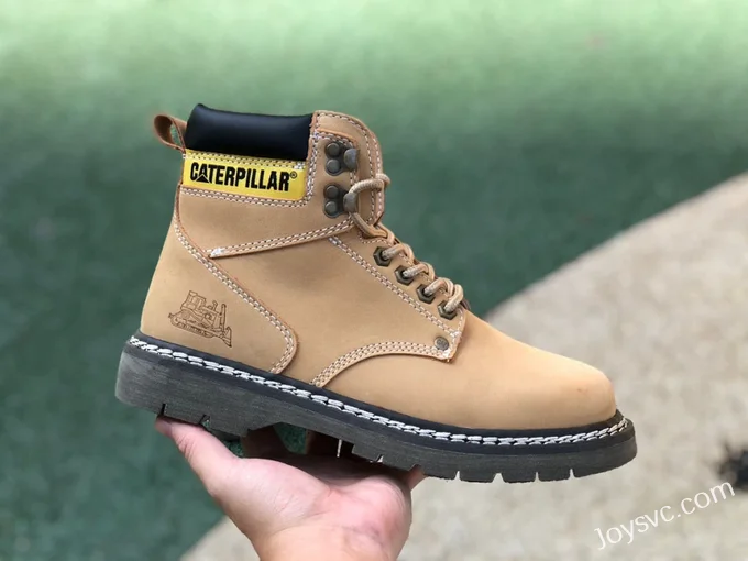 Caterpillar Crystal Sole Yellow Boots - Classic Colorado High Work Boots