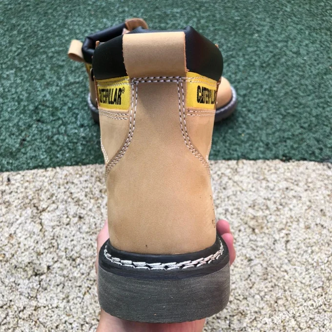 Caterpillar Crystal Sole Yellow Boots - Classic Colorado High Work Boots