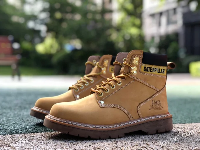 Caterpillar Crystal Sole Wheat Boots - Classic Colorado High Work Boots